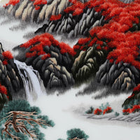 Hand‑Stitched Embroidery， Wisteria Joyful Birds, Elegant Oriental Round