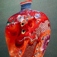 Handmade Su Embroidery - Chinese Porcelain Vase Art