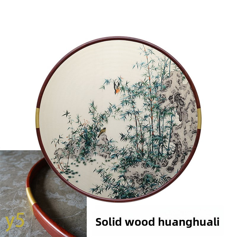 Bamboo Peace-Round Framed Wall Decor