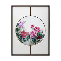 Handmade Su Embroidery - Peony Triptych
