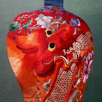 Handmade Su Embroidery - Chinese Porcelain Vase Art