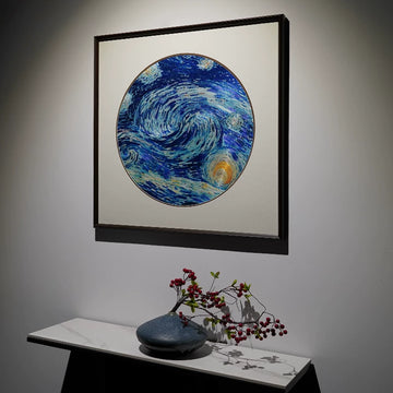 Starry‑Night Dream‑Square Framed Wall Piece
