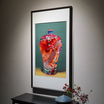 Handmade Su Embroidery - Chinese Porcelain Vase Art