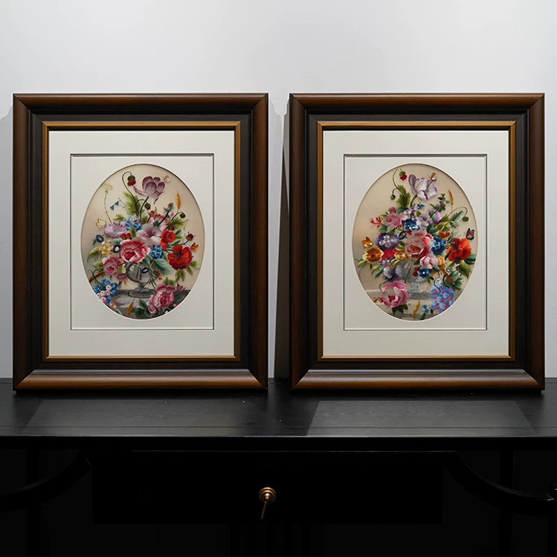 Blooming Splendor‑Square Framed Wall Decor