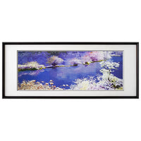 Lakeside Flower Scenery Hand Embroidery