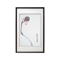 Elegant Lotus Charm‑3‑Panel Ink‑Style Wall Decor