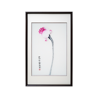 Elegant Lotus Charm‑3‑Panel Ink‑Style Wall Decor