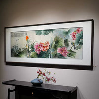 Handmade Su Embroidery - Lotus & Birds