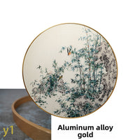 Bamboo Peace-Round Framed Wall Decor