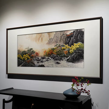 Hand‑Stitched Embroidery** Splendid Mountains & Rivers‑Horizontal