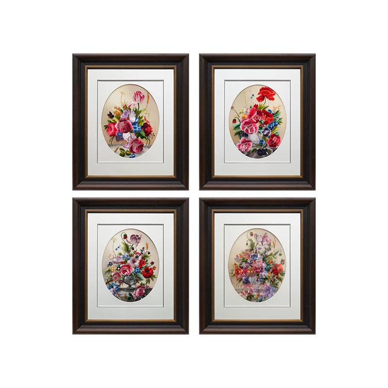 Blooming Splendor‑Square Framed Wall Decor