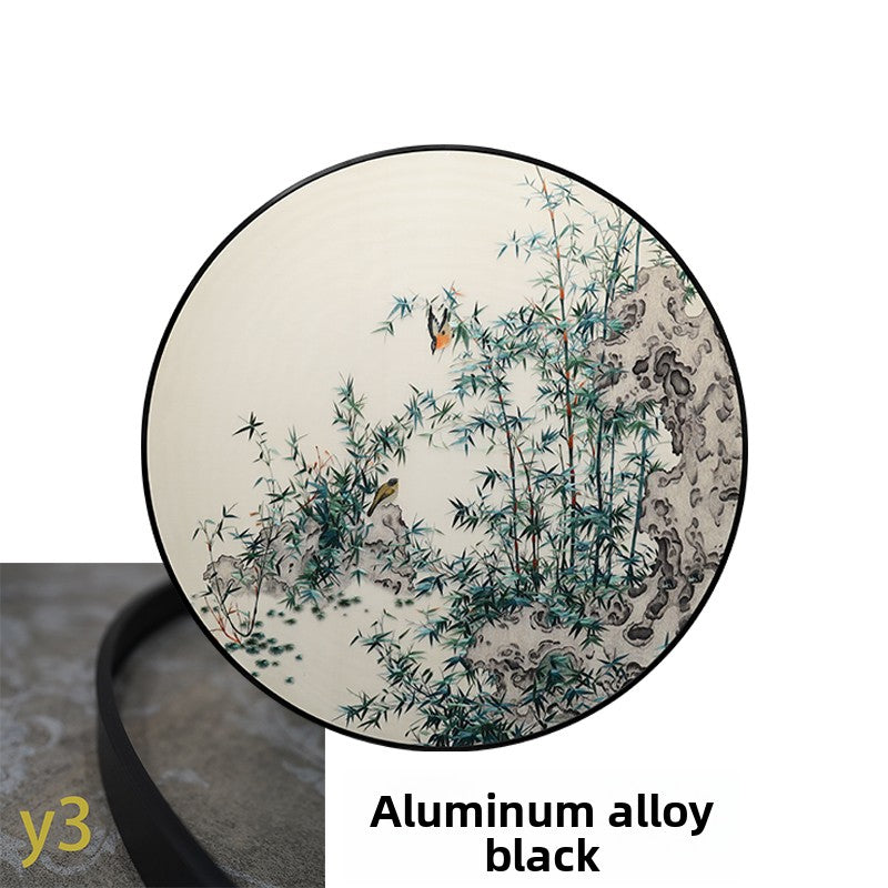 Bamboo Peace-Round Framed Wall Decor