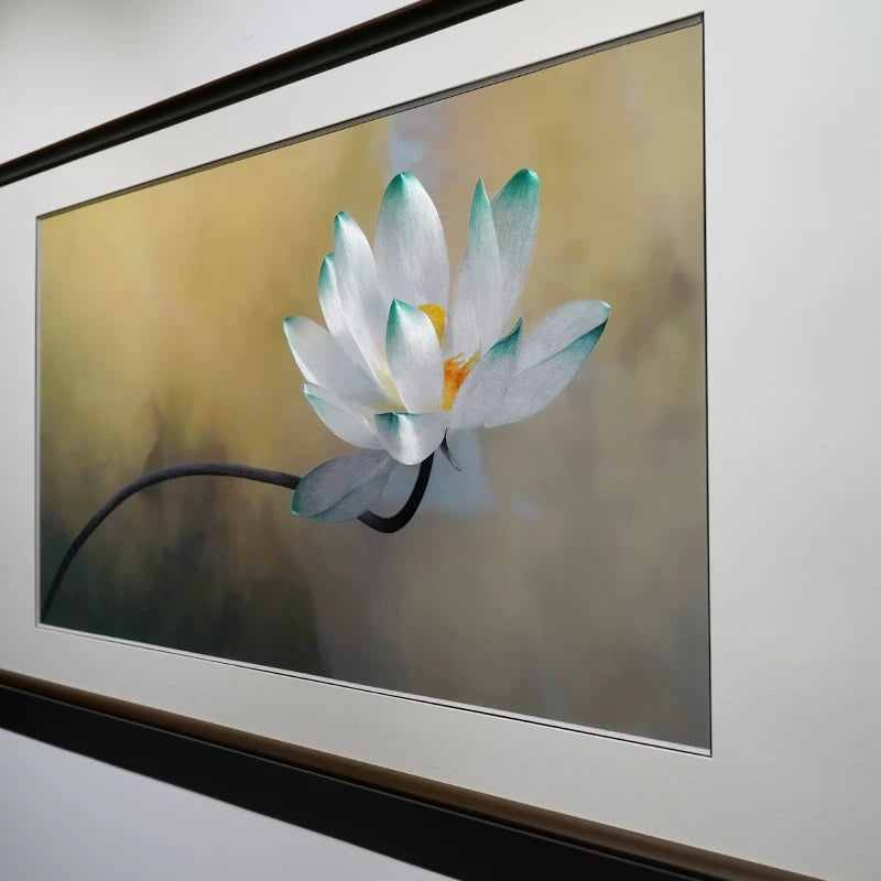 Harmony Blessing-Horizontal Suzhou Embroidery Lotus Wall Decor