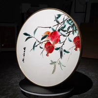Pomegranate Porcelain Plate - "Peace & Prosperity"